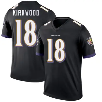 Black Youth Keith Kirkwood Baltimore Ravens Legend Jersey