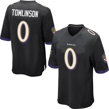 Black Youth Laken Tomlinson Baltimore Ravens Game Jersey