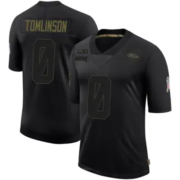 Black Youth Laken Tomlinson Baltimore Ravens Limited 2020 Salute To Service Jersey