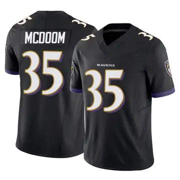 Black Youth Matthew McDoom Baltimore Ravens Limited Vapor F.U.S.E. Jersey