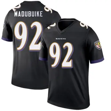 Black Youth Nnamdi Madubuike Baltimore Ravens Legend Jersey