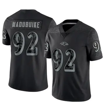 Black Youth Nnamdi Madubuike Baltimore Ravens Limited Reflective Jersey