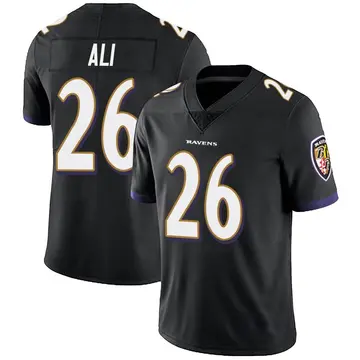 Black Youth Rasheen Ali Baltimore Ravens Limited Alternate Vapor Untouchable Jersey