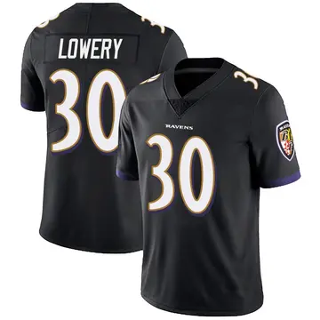Black Youth Reuben Lowery Baltimore Ravens Limited Alternate Vapor Untouchable Jersey