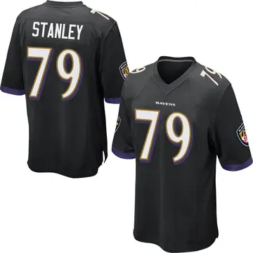 Black Youth Ronnie Stanley Baltimore Ravens Game Jersey