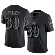 Black Youth Ryan Eckley Baltimore Ravens Limited Reflective Jersey