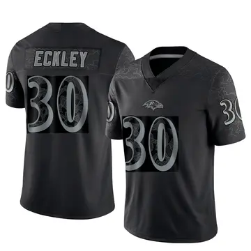 Black Youth Ryan Eckley Baltimore Ravens Limited Reflective Jersey