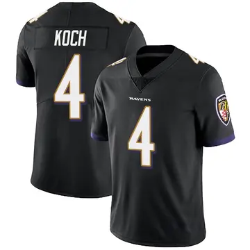 Black Youth Sam Koch Baltimore Ravens Limited Alternate Vapor Untouchable Jersey