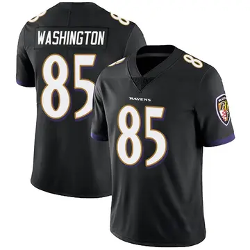 Black Youth Scotty Washington Baltimore Ravens Limited Alternate Vapor Untouchable Jersey