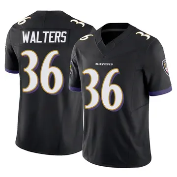Black Youth Silas Walters Baltimore Ravens Limited Vapor F.U.S.E. Jersey