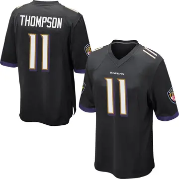 Black Youth Skylar Thompson Baltimore Ravens Game Jersey