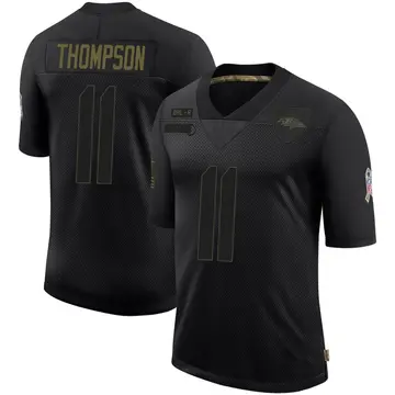 Black Youth Skylar Thompson Baltimore Ravens Limited 2020 Salute To Service Jersey