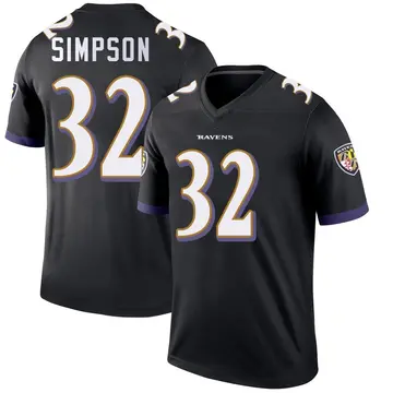 Black Youth Trenton Simpson Baltimore Ravens Legend Jersey