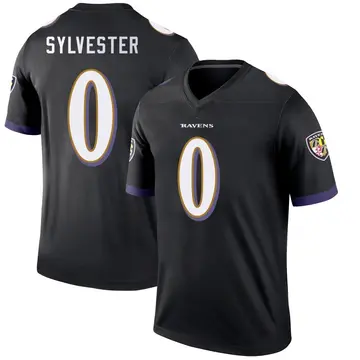 Black Youth Trevonte Sylvester Baltimore Ravens Legend Jersey