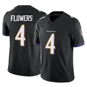 Black Youth Zay Flowers Baltimore Ravens Limited Vapor F.U.S.E. Jersey