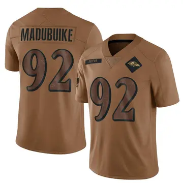 Brown Youth Nnamdi Madubuike Baltimore Ravens Limited 2023 Salute To Service Jersey