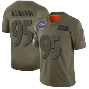 Camo Men's Tavius Robinson Baltimore Ravens Limited 2019 Salute to Service Jersey