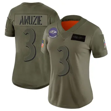 Camo Women's Chidobe Awuzie Baltimore Ravens Limited 2019 Salute to Service Jersey