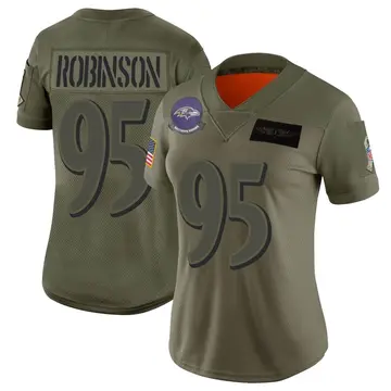 Camo Women's Tavius Robinson Baltimore Ravens Limited 2019 Salute to Service Jersey