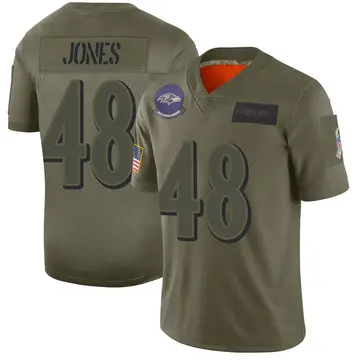 Camo Youth Carl Jones Baltimore Ravens Limited 2019 Salute to Service Jersey