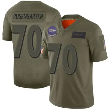 Camo Youth Roger Rosengarten Baltimore Ravens Limited 2019 Salute to Service Jersey