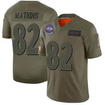 Camo Youth Sammy Watkins Baltimore Ravens Limited 2019 Salute to Service Jersey