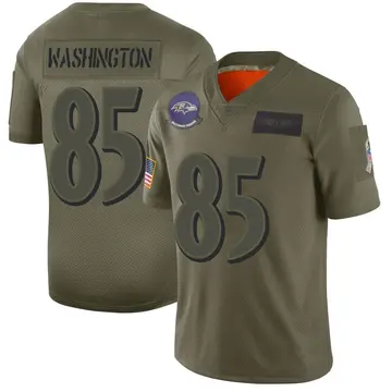 Camo Youth Scotty Washington Baltimore Ravens Limited 2019 Salute to Service Jersey