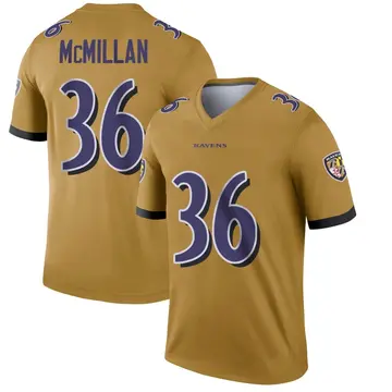 Gold Men's Dontae McMillan Baltimore Ravens Legend Inverted Jersey