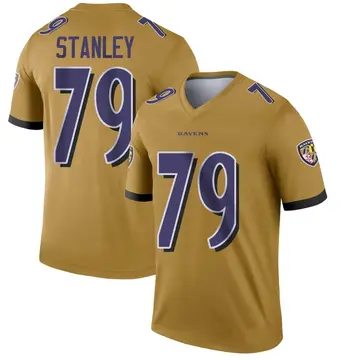 Gold Men's Ronnie Stanley Baltimore Ravens Legend Inverted Jersey