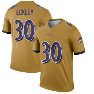 Gold Men's Ryan Eckley Baltimore Ravens Legend Inverted Jersey