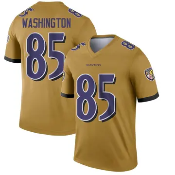 Gold Men's Scotty Washington Baltimore Ravens Legend Inverted Jersey