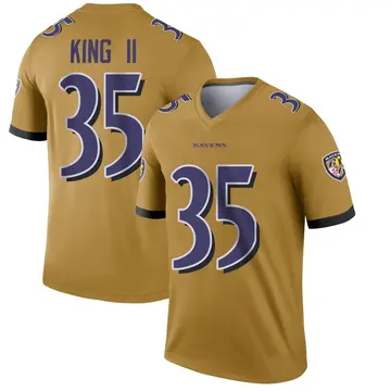 Gold Youth Desmond King II Baltimore Ravens Legend Inverted Jersey
