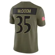 Olive Men's Matthew McDoom Baltimore Ravens Limited 2025 Salute to Service Jersey