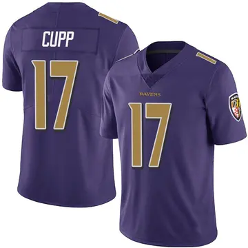 Purple Men's Baylor Cupp Baltimore Ravens Limited Team Color Vapor Untouchable Jersey
