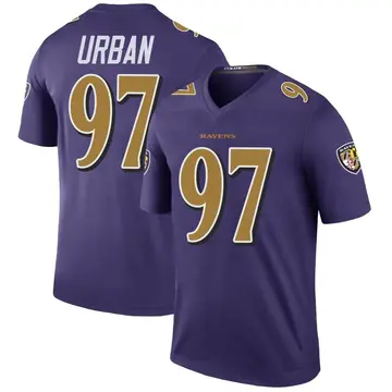 Purple Men's Brent Urban Baltimore Ravens Legend Color Rush Jersey