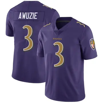 Purple Men's Chidobe Awuzie Baltimore Ravens Limited Color Rush Vapor Untouchable Jersey