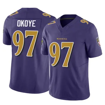 Purple Men's CJ Okoye Baltimore Ravens Limited Vapor F.U.S.E. Jersey