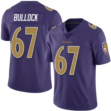 Purple Men's Corey Bullock Baltimore Ravens Limited Team Color Vapor Untouchable Jersey