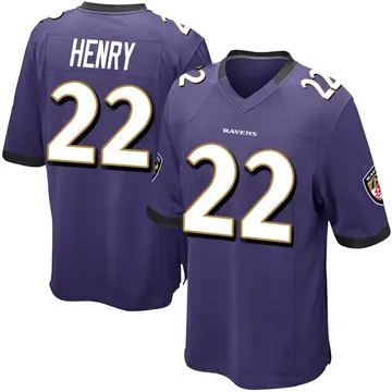Purple Men's Derrick Henry Baltimore Ravens Game Team Color Jersey