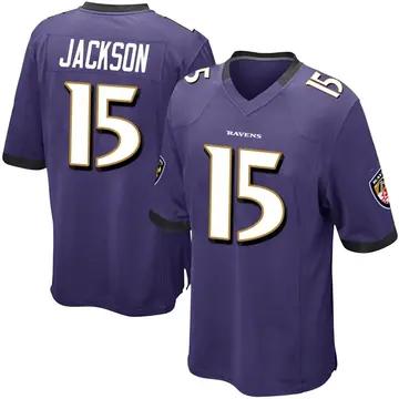 Purple Men's DeSean Jackson Baltimore Ravens Game Team Color Jersey
