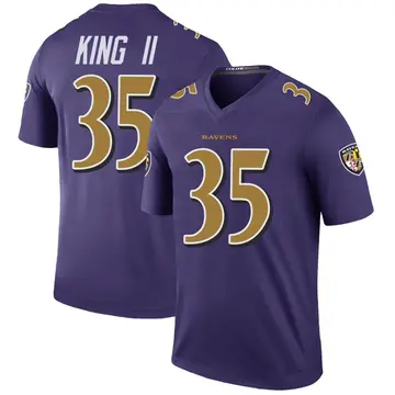 Purple Men's Desmond King II Baltimore Ravens Legend Color Rush Jersey