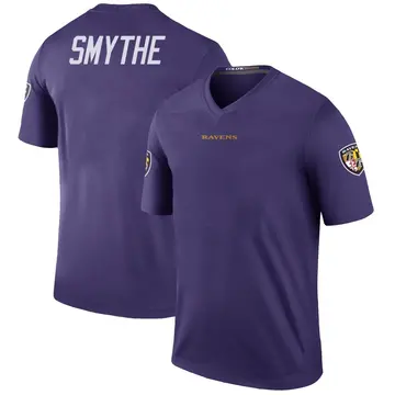 Purple Men's Durham Smythe Baltimore Ravens Legend Color Rush Jersey