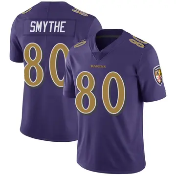 Purple Men's Durham Smythe Baltimore Ravens Limited Color Rush Vapor Untouchable Jersey