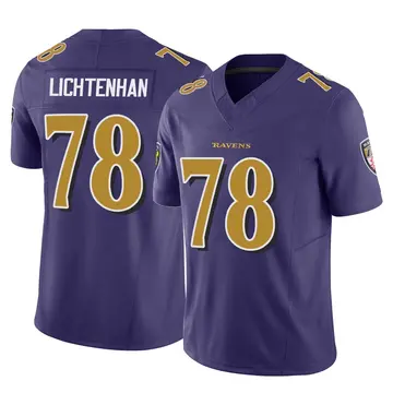 Purple Men's Gerad Lichtenhan Baltimore Ravens Limited Vapor F.U.S.E. Jersey