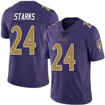 Purple Men's Malaki Starks Baltimore Ravens Limited Team Color Vapor Untouchable Jersey
