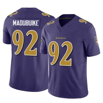 Purple Men's Nnamdi Madubuike Baltimore Ravens Limited Vapor F.U.S.E. Jersey