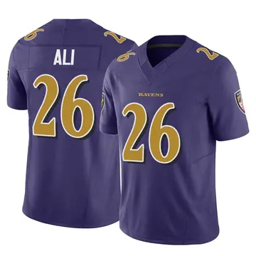 Purple Men's Rasheen Ali Baltimore Ravens Limited Vapor F.U.S.E. Jersey