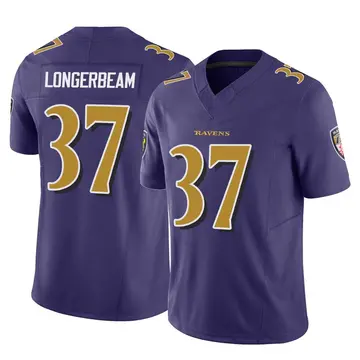 Purple Men's Robert Longerbeam Baltimore Ravens Limited Vapor F.U.S.E. Jersey