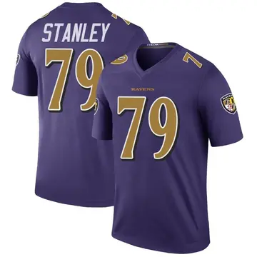 Purple Men's Ronnie Stanley Baltimore Ravens Legend Color Rush Jersey
