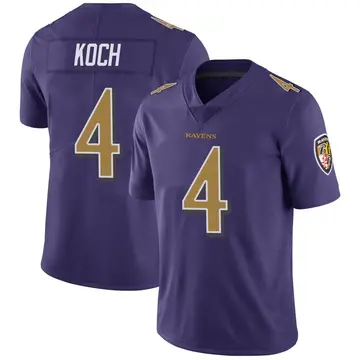 Purple Men's Sam Koch Baltimore Ravens Limited Color Rush Vapor Untouchable Jersey